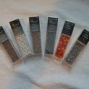 Cousin Bead Basics E-Beads 6/0 Assorted Colors 40g/1.41 oz Lot of 6